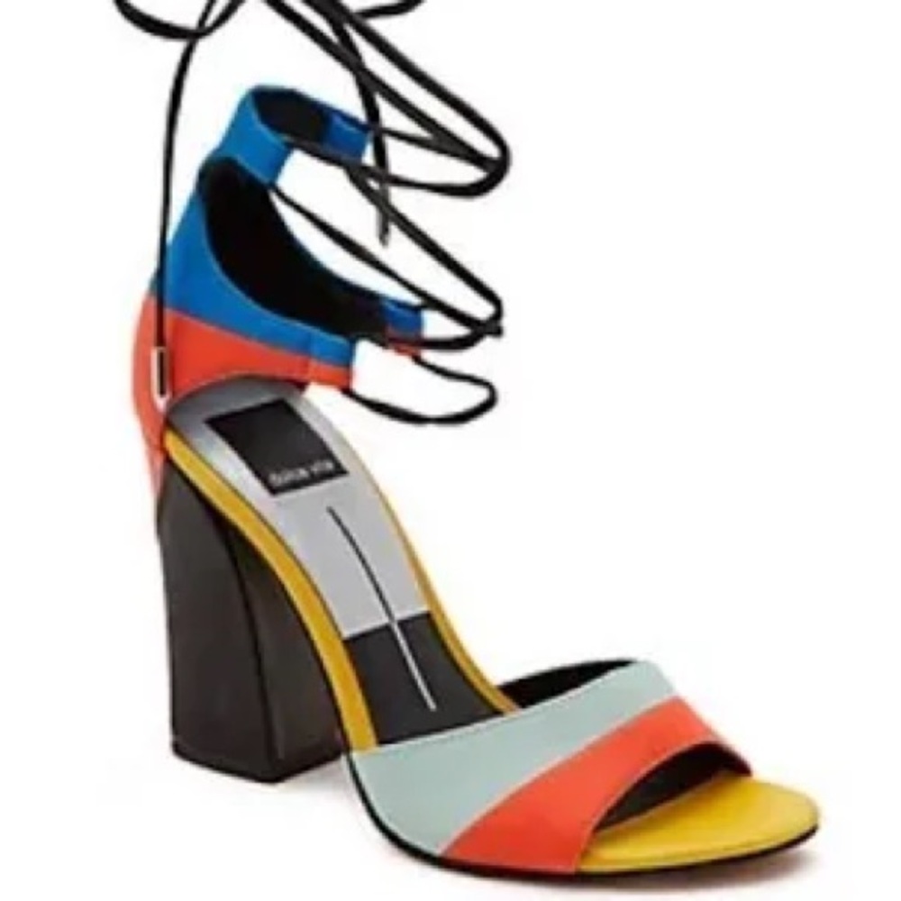 Dolce Vita Haro Color Blocked High Heel Sandal size 8M - Picture 5 of 8